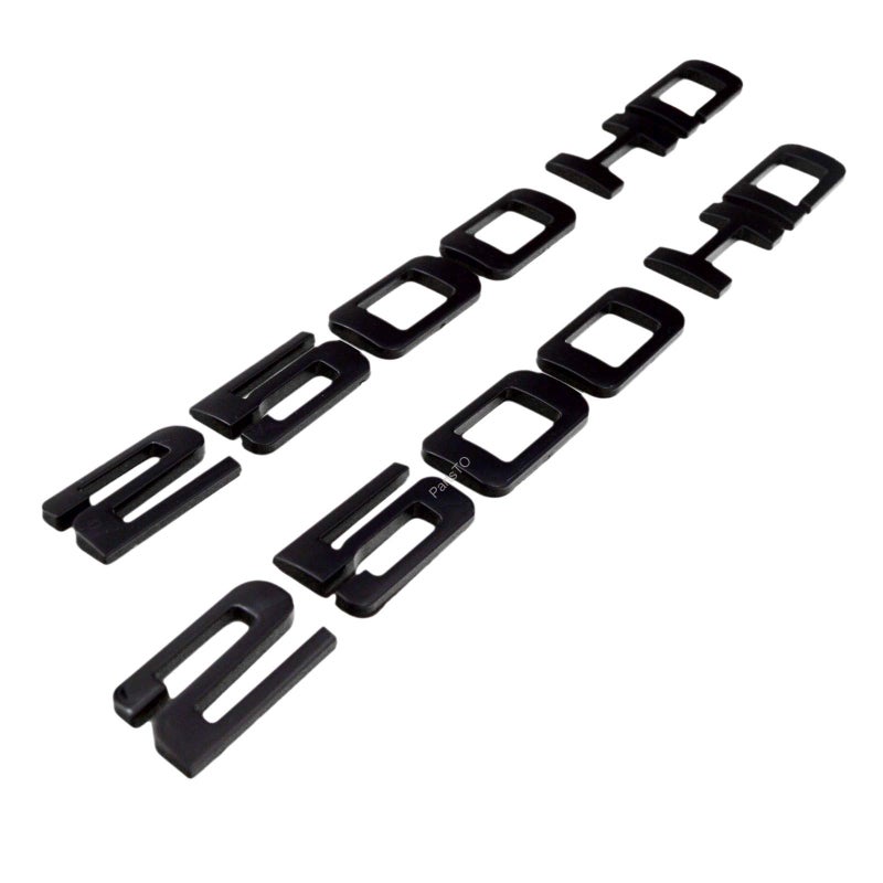 PartsTo 2x PartsTo 2500HD Emblem Badge Nameplate for Chevrolet Silverado and GMC Sierra and Ford F250 F350 F450 Exterior Performance Trim Decal - Image 1